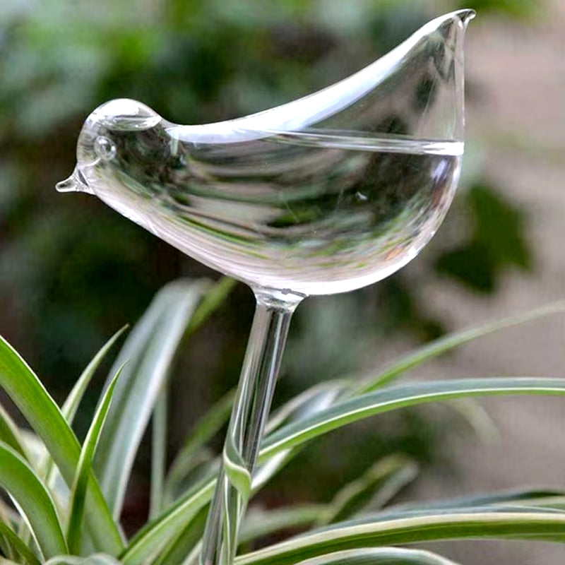 Plant Self Watering Globe Plants Water Bulbs Bird Shape Clear Glass/Plastic Watering Device